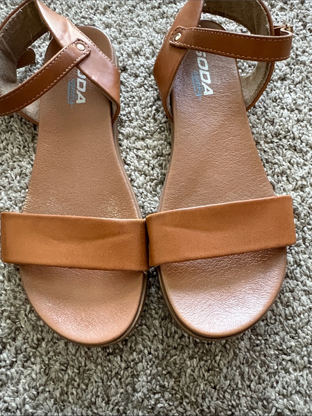 Soda Ankle Strap Sandals - Picture 2 of 4